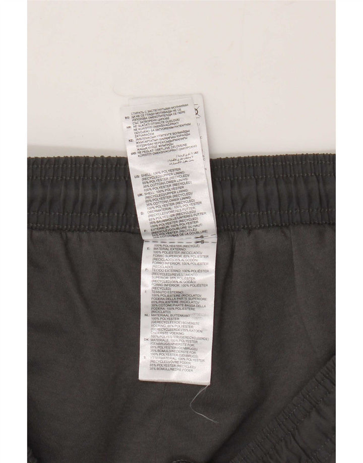 Pantaloni da tuta da uomo Adidas in poliestere grigio medio