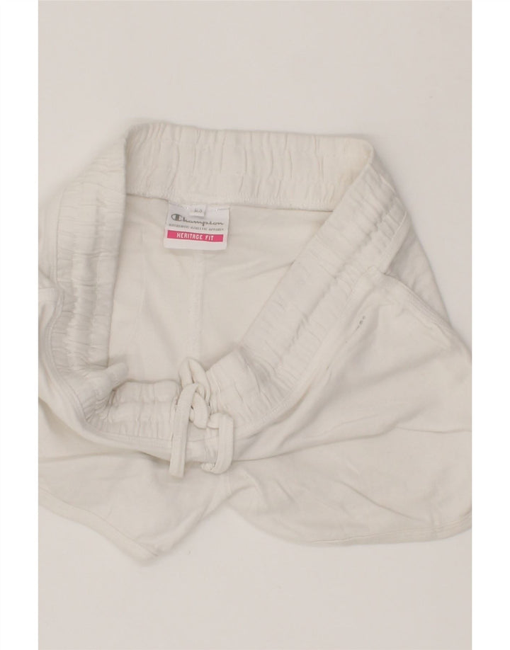 CHAMPION Womens Heritage Fit Sport Shorts UK 12 Medium  White Vintage Champion and Second-Hand Champion from Messina Hembry 