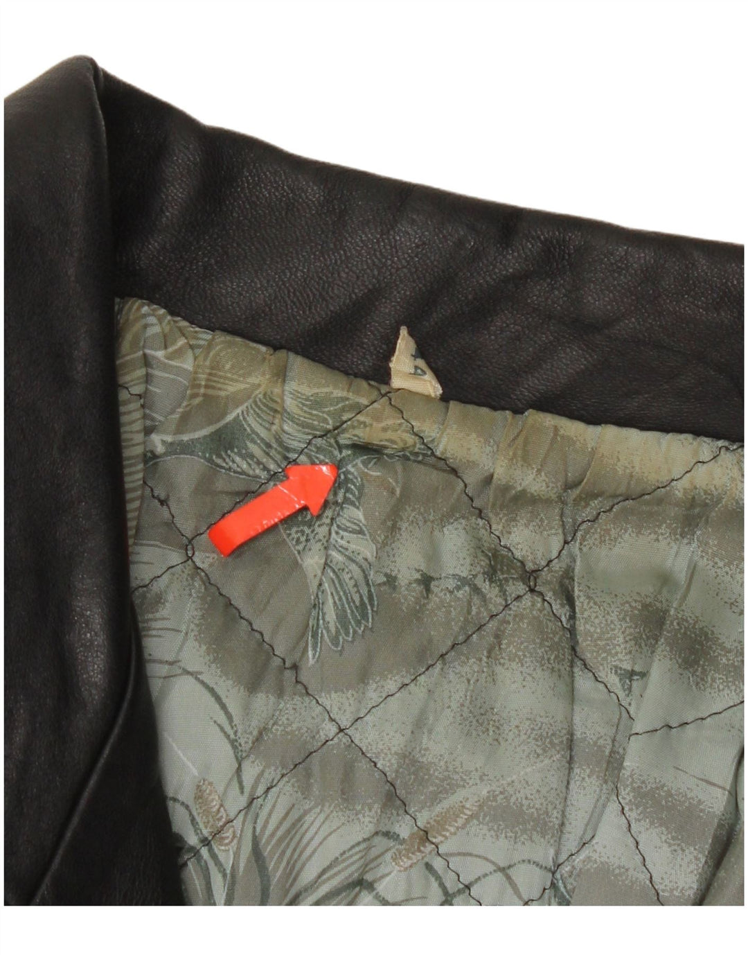 Giacca in pelle vintage da uomo UK 44 2XL Nera