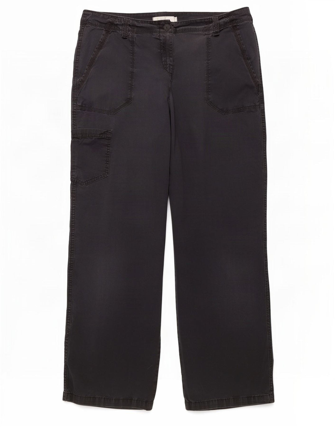 Pantaloni cargo dritti da donna Marks & Spencer medi W34 L30 cotone nero