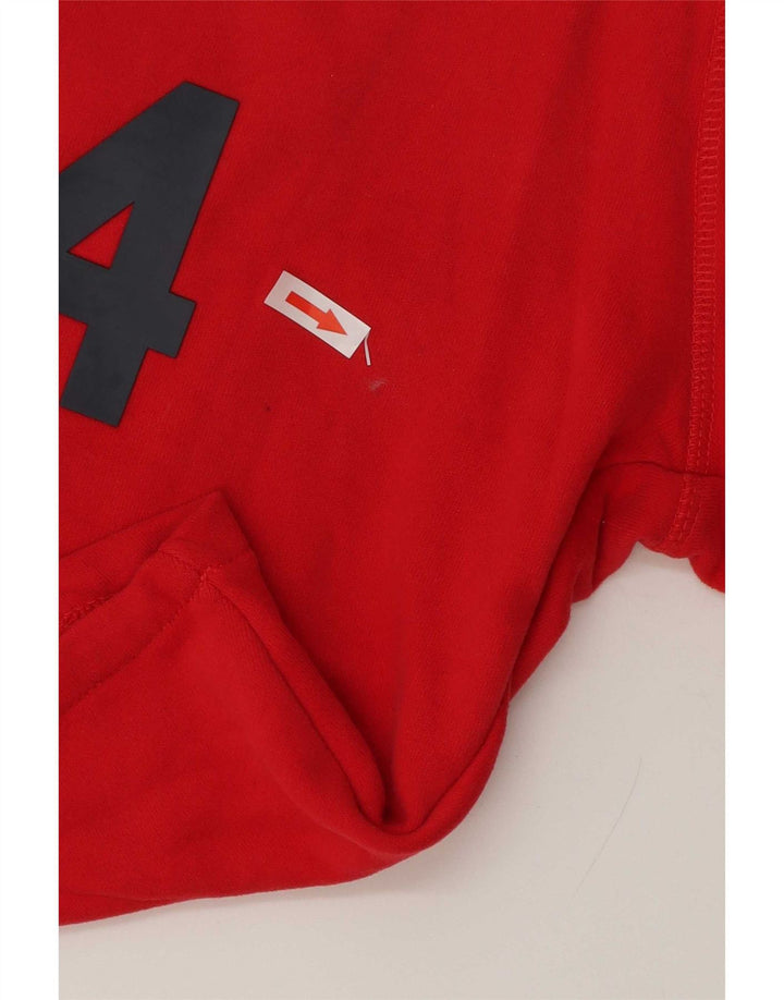 Pantaloncini sportivi grafici da uomo Superdry di grandi dimensioni in cotone rosso