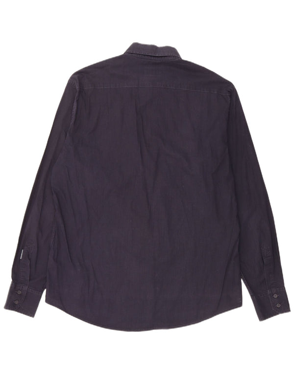 Camicia Trussardi Uomo XL Cotone Blu Navy