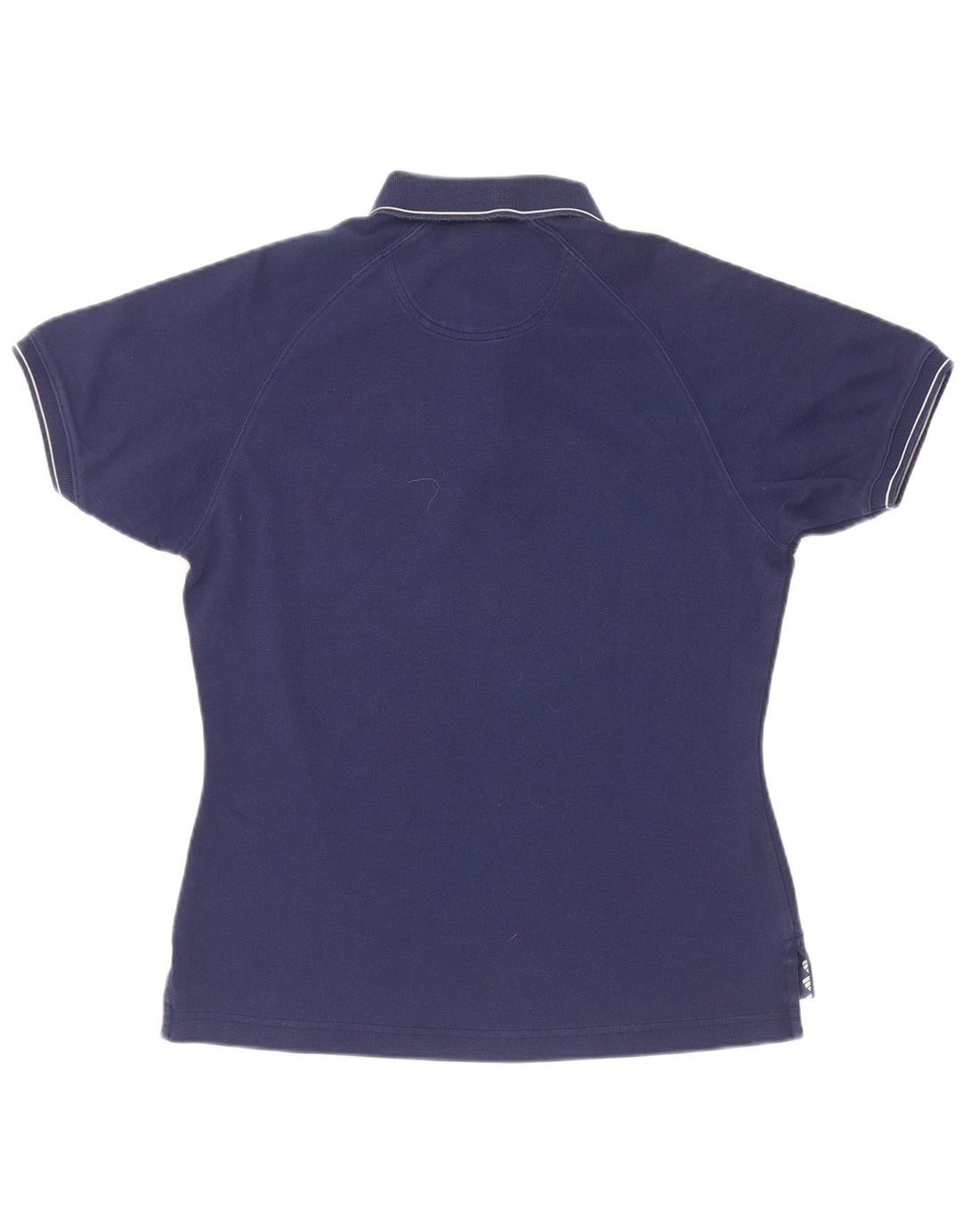 Polo Adidas da donna UK 12 media cotone blu navy