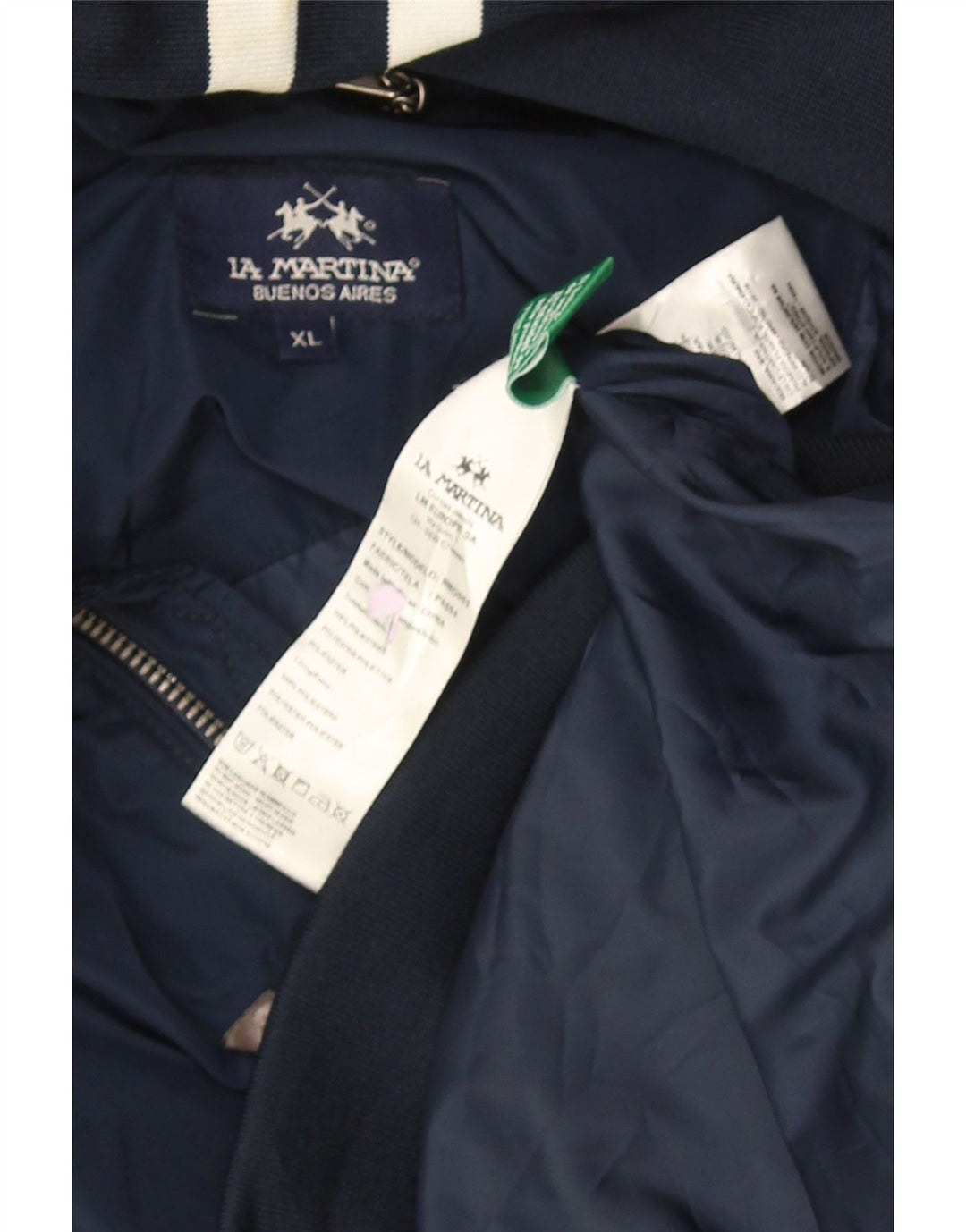 Giubbotto bomber da uomo La Martina UK 42 XL poliestere blu navy