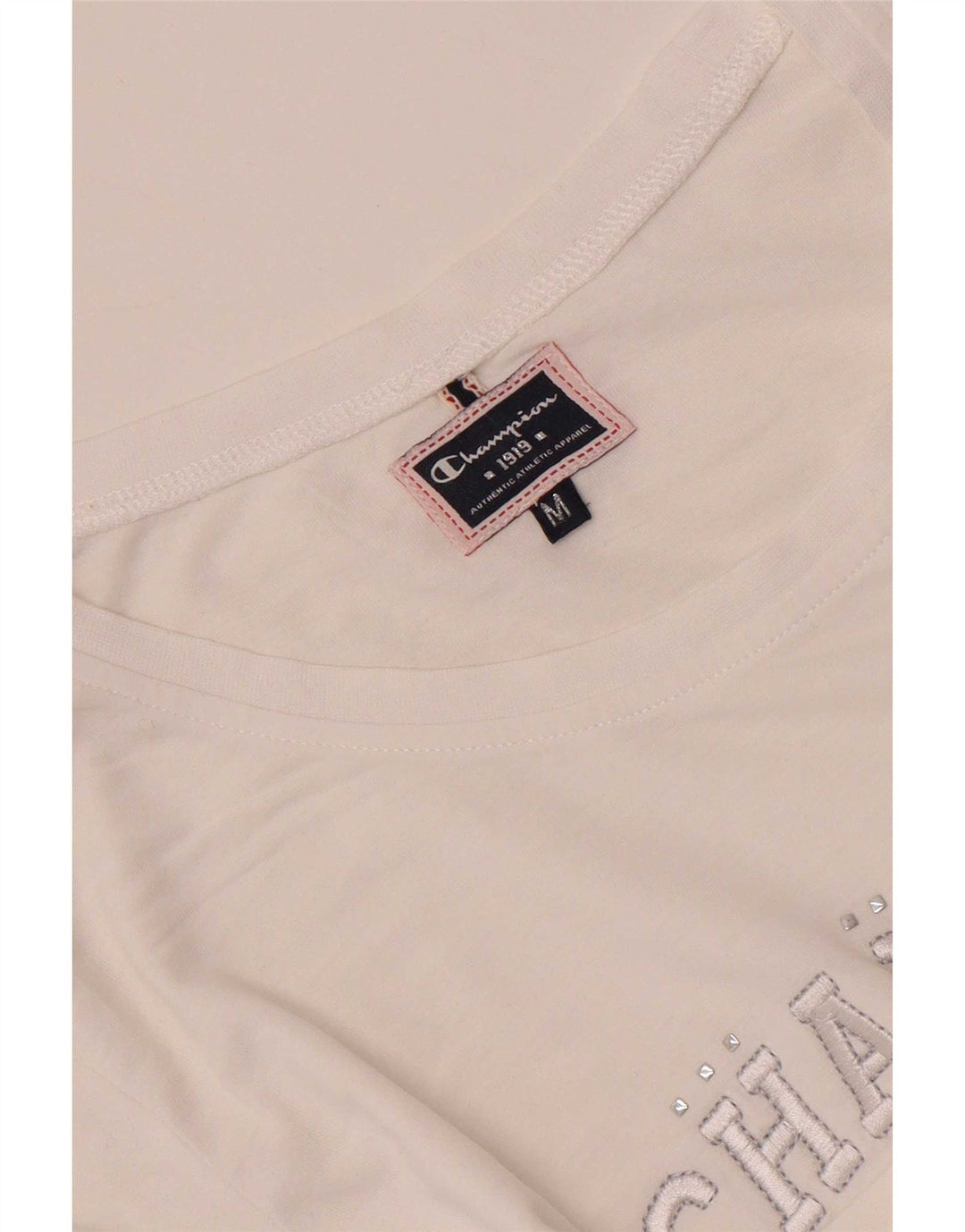 T-shirt grafica da donna Champion Top UK 12 Medium White