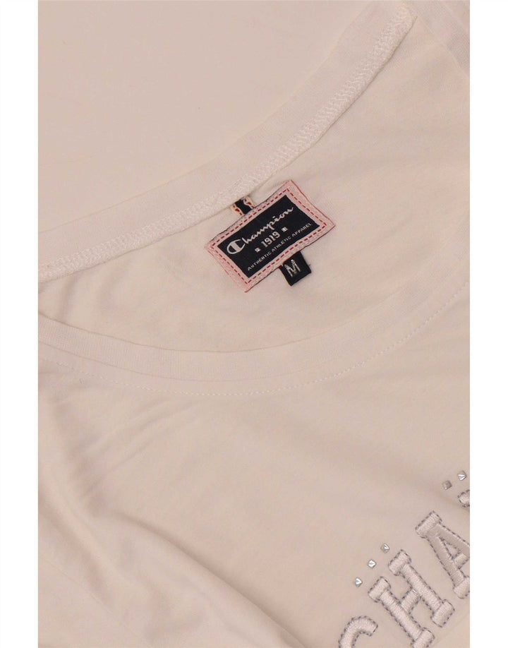 T-shirt grafica da donna Champion Top UK 12 Medium White