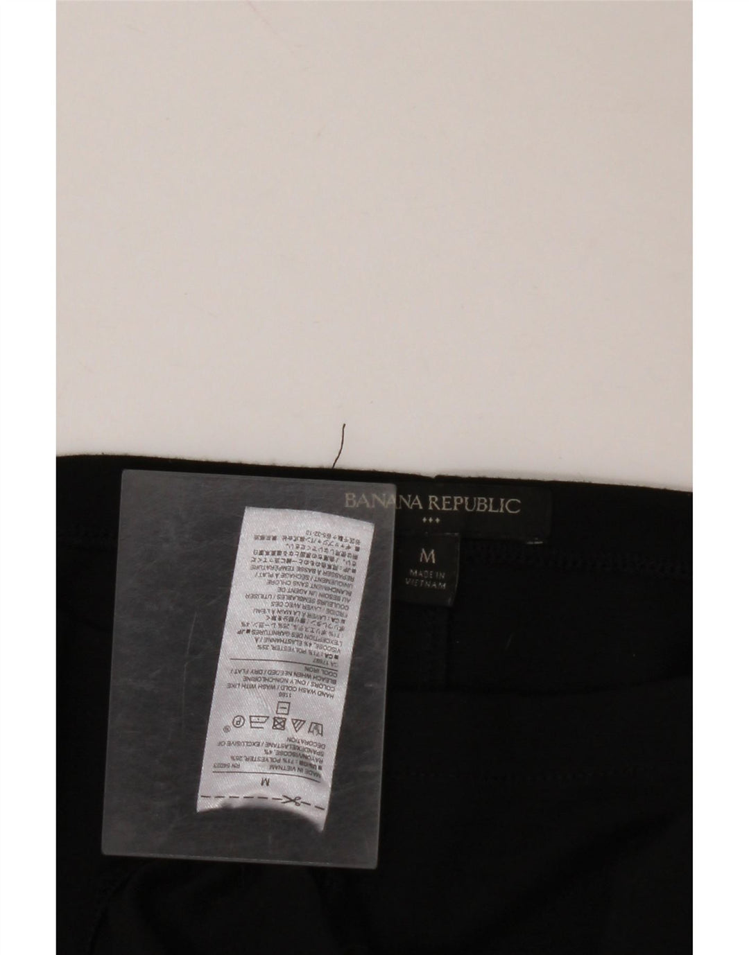 BANANA REPUBLIC Camicetta da donna con maniche a 3/4 UK 12 Poliestere nero medio