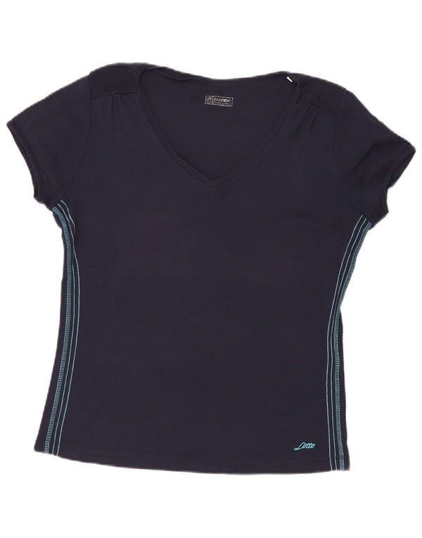 T-shirt da donna Lotto Top UK 20 2XL Blu navy