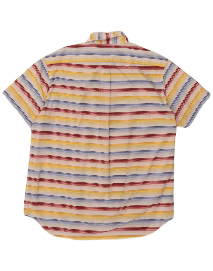 Marina Yachting Camicia a maniche corte da uomo Taglia 43 Grande a righe multicolore