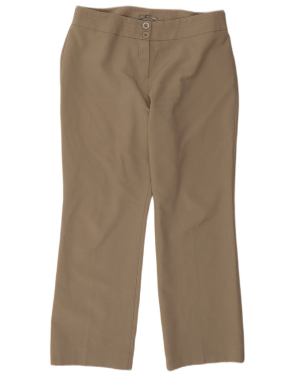 Pantaloni chino dritti da donna Marks & Spencer UK 16 Large W34 L30 Beige