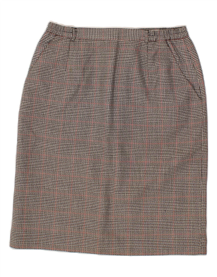 ST. BERNARD Womens Pencil Skirt UK 16 Large  W32  Black Houndstooth Vintage St. Bernard and Second-Hand St. Bernard from Messina Hembry 