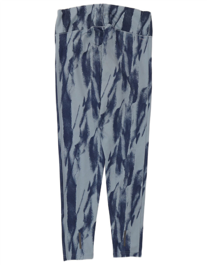 Leggings Adidas Climalite modello astratto da donna UK 16/18 grande blu