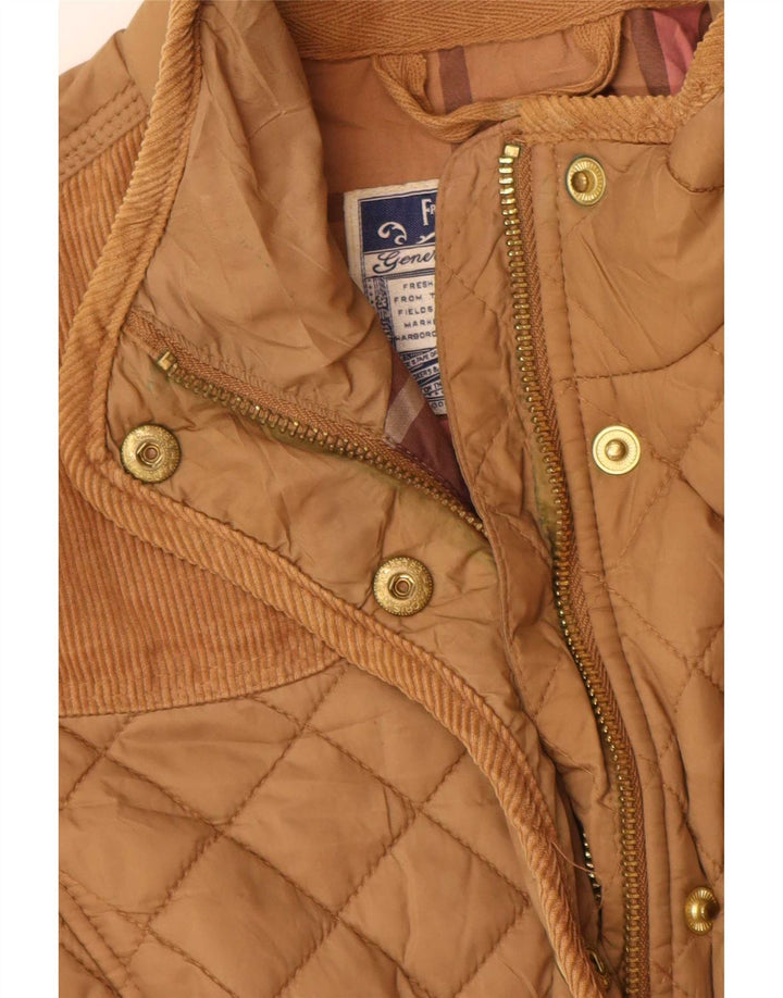 Giacca trapuntata da donna Joules UK 8 Small Beige in poliammide