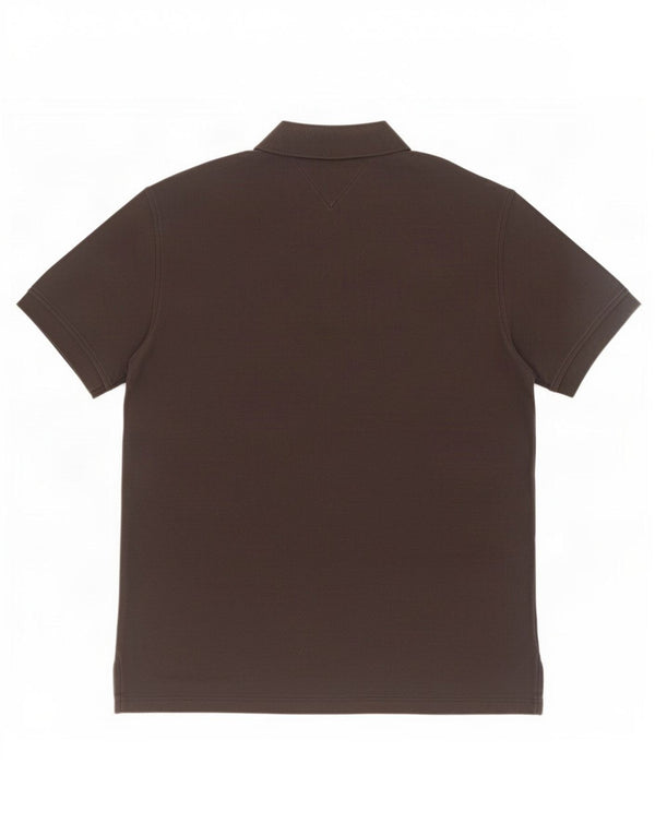 Polo da uomo vestibilità regolare Tommy Hilfiger XL in cotone nero