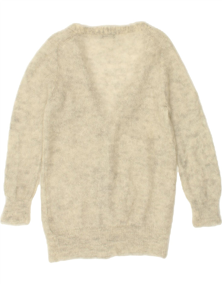 J. CREW Womens Cardigan Sweater UK 12 Medium Grey Mohair Vintage J. Crew and Second-Hand J. Crew from Messina Hembry 