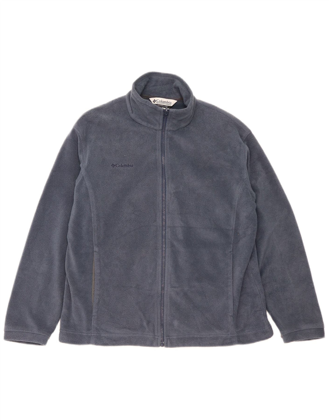 Giacca in pile fodera da donna Columbia UK 16 grande poliestere blu navy