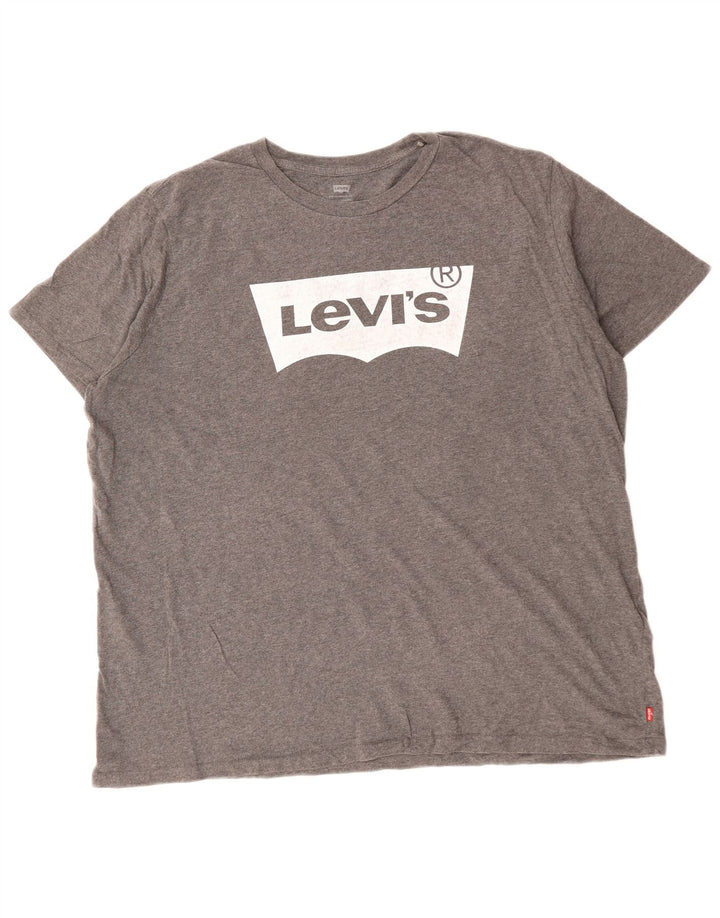 T-shirt grafica da uomo LEVI'S Top 2XL cotone grigio