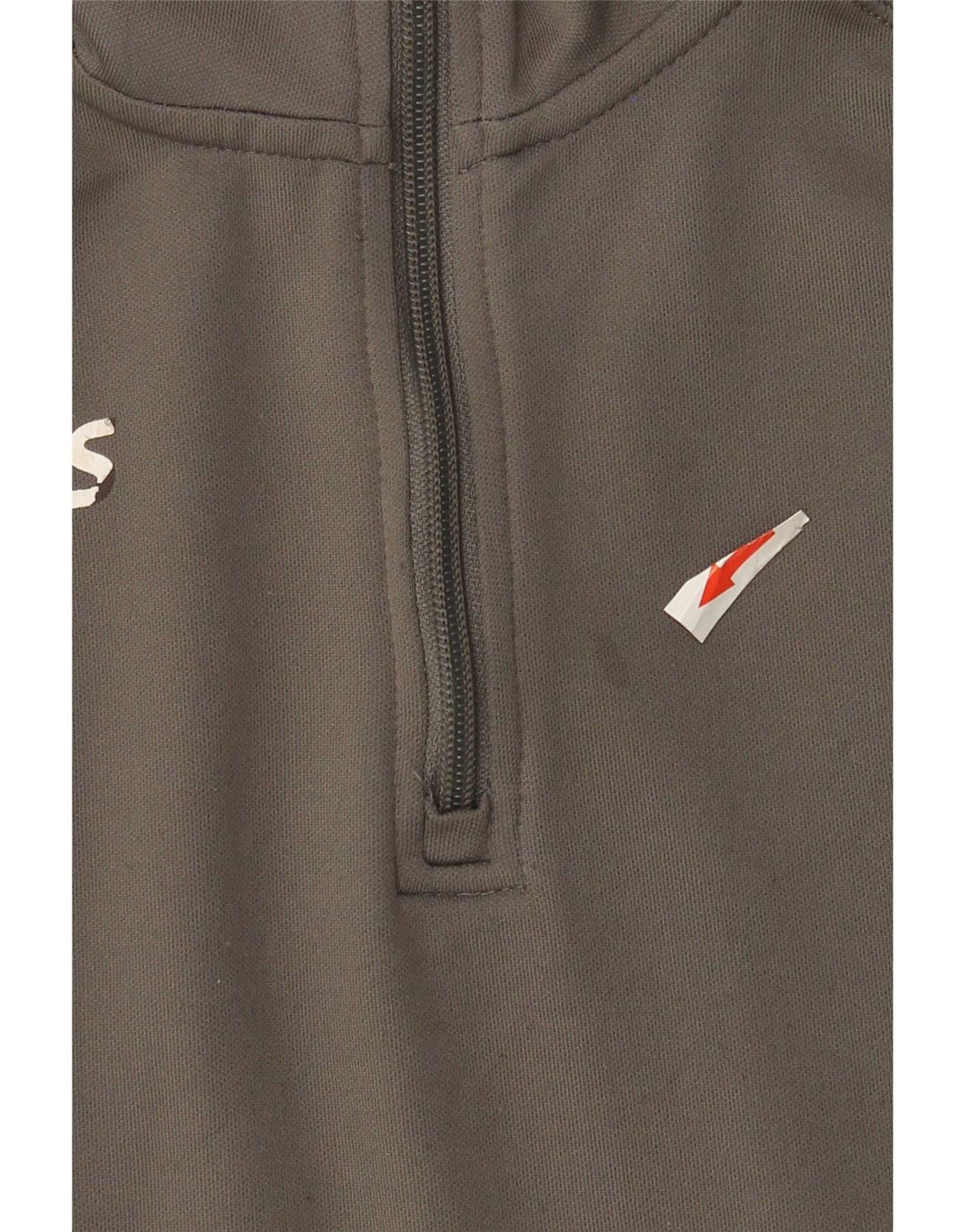 Asics - Tuta da uomo con zip e collo, pullover, grande, in poliestere color block grigio
