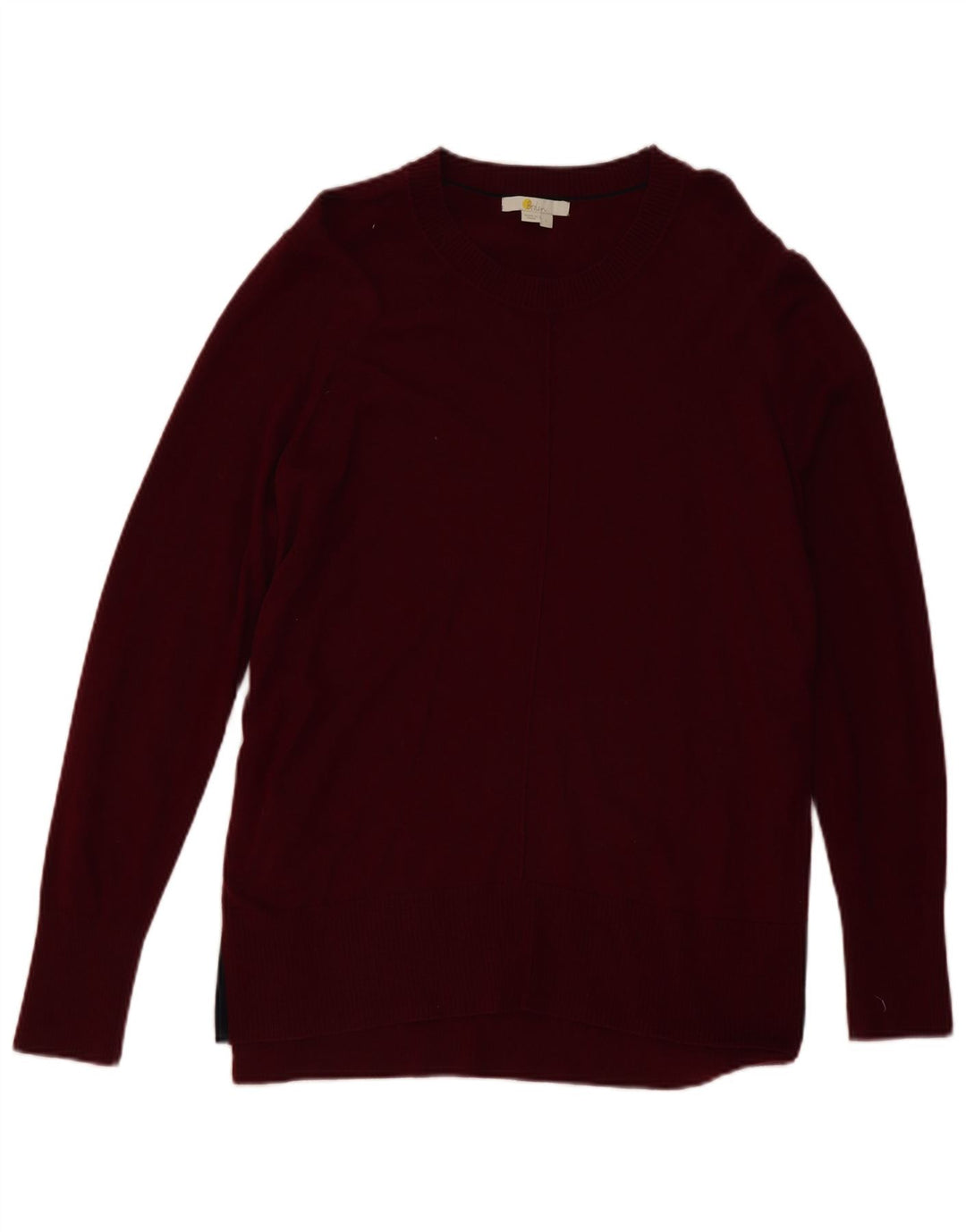Boden Maglione da uomo con scollo a barca, maglione grande, in lana bordeaux