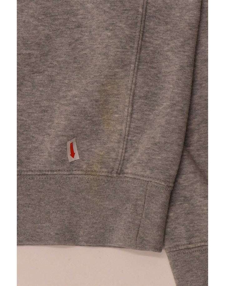 Felpa Nike da uomo in cotone chiazzato grigio medio