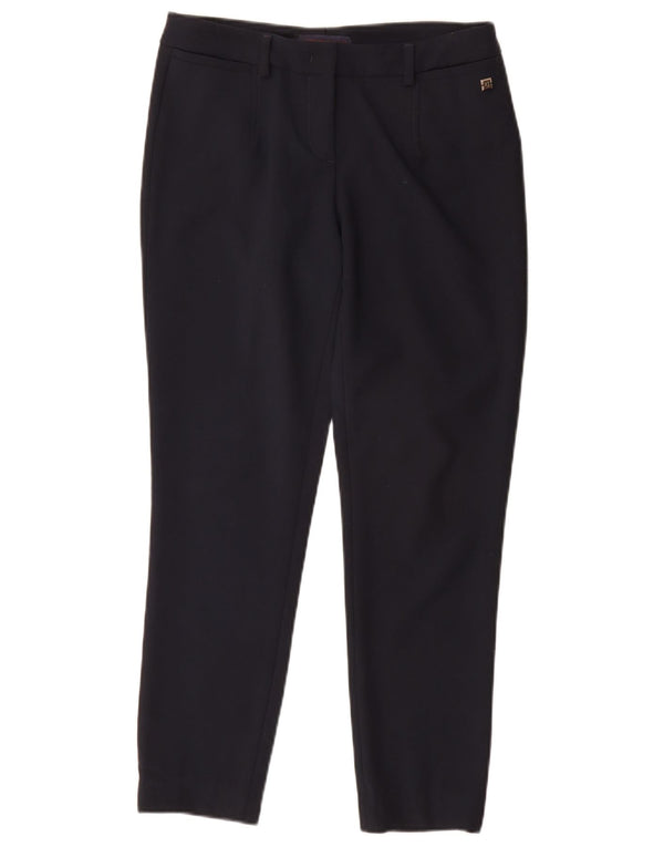 Pantaloni da Abito Slim Donna Trussardi IT 42 Medio W30 L27 Blu Navy