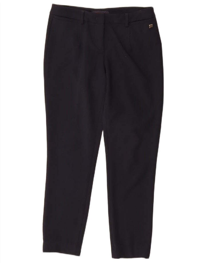 Pantaloni da Abito Slim Donna Trussardi IT 42 Medio W30 L27 Blu Navy