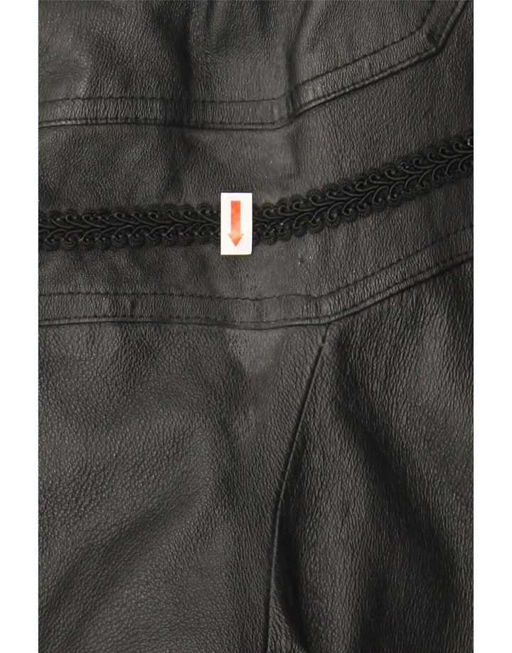 WORTHINGTON Womens Leather Coat UK 18 XL Black Leather Vintage Worthington and Second-Hand Worthington from Messina Hembry 