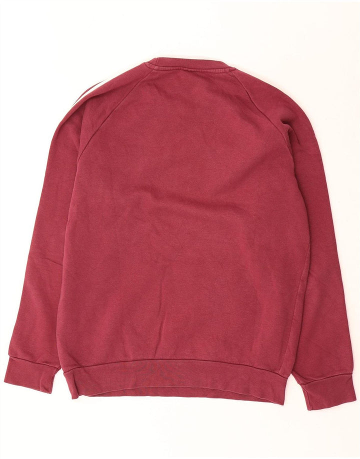 Felpa Adidas Uomo Maglione Piccolo Bordeaux Cotone
