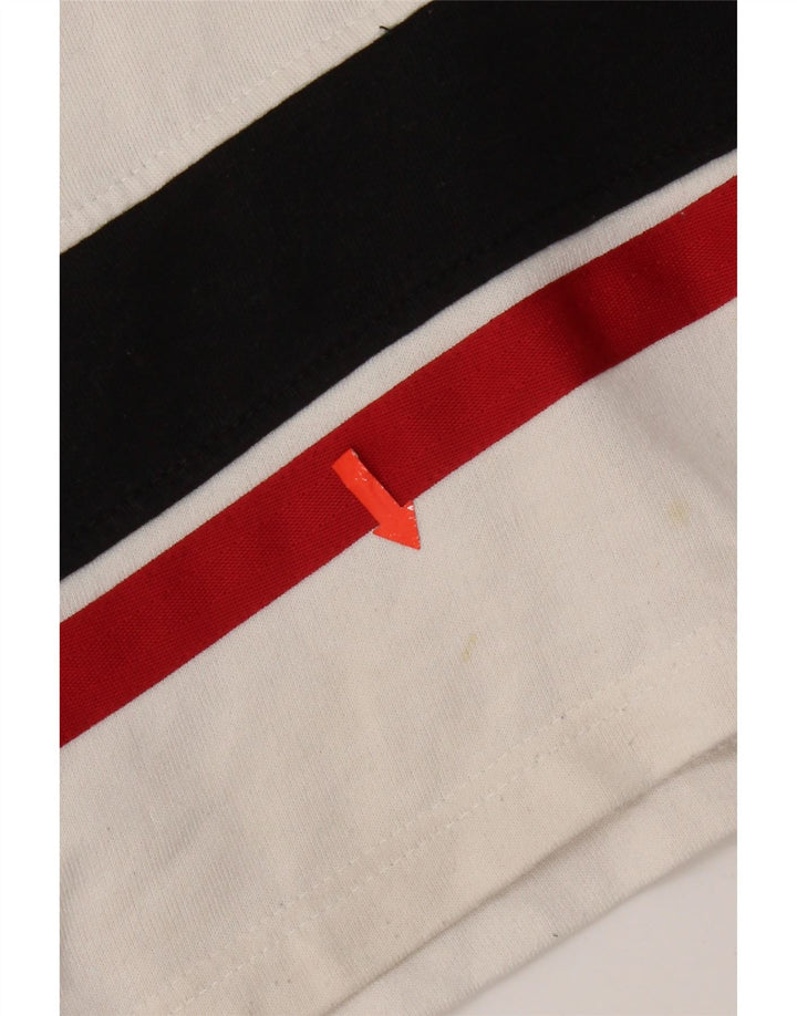 Felpa Champion da uomo con grafica con zip e collo, maglione, colore bianco medio
