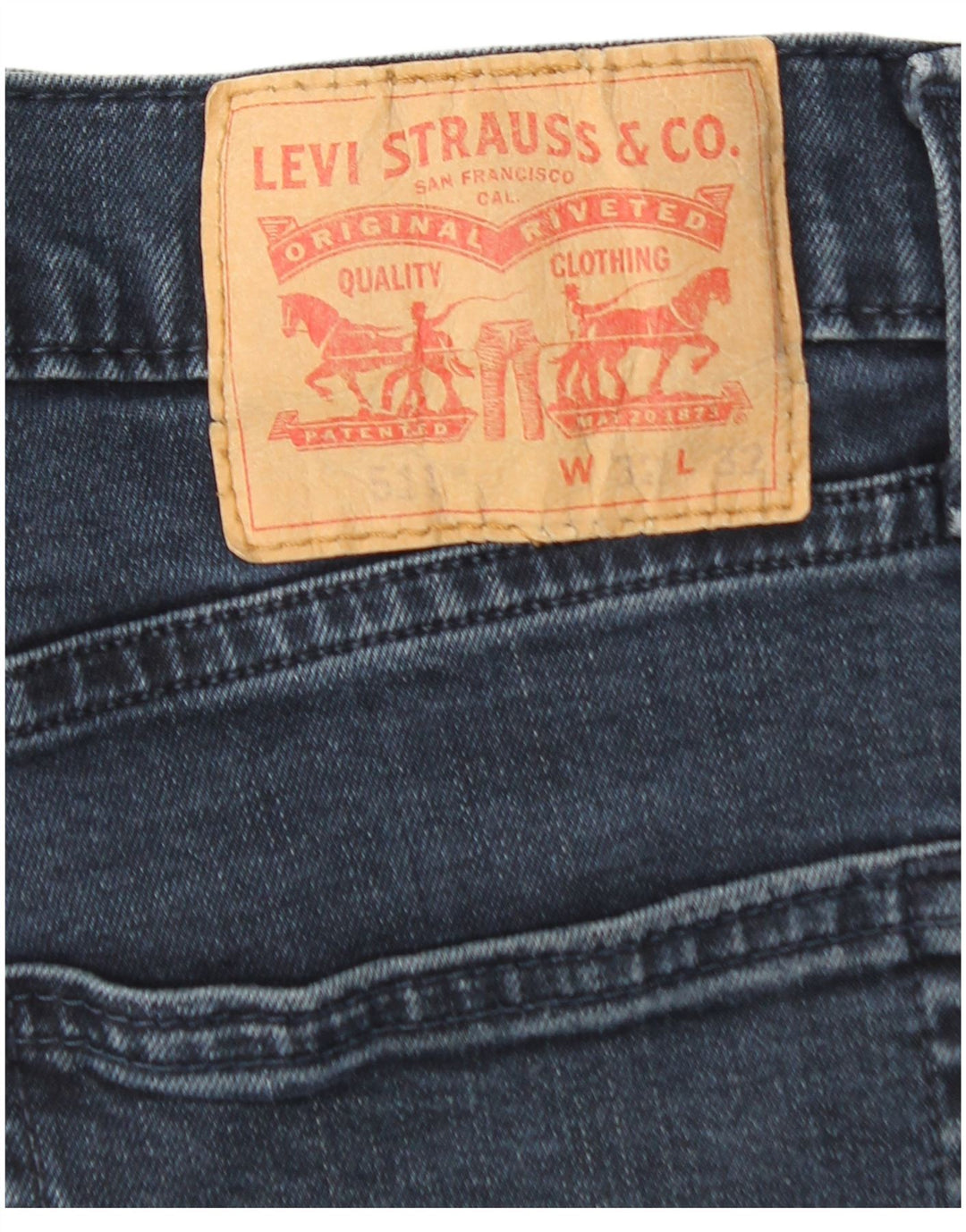 LEVI'S Jeans da uomo 511 slim W32 L32 cotone blu navy