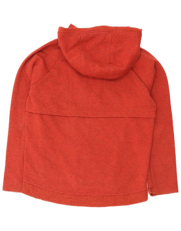 Felpa con cappuccio e zip da uomo Diadora in cotone mélange rosso medio