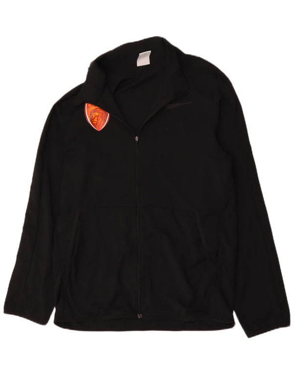 Giacca da ginnastica Nike Dri Fit Graphic da uomo, piccola, in poliestere nero