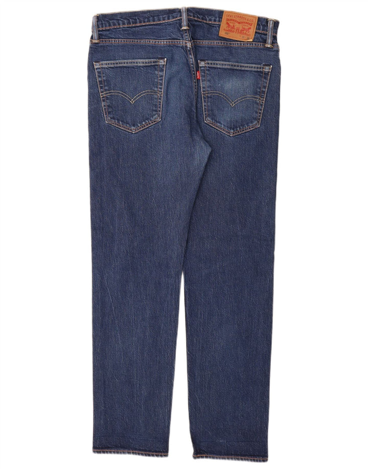 Levi's Uomo 502 Jeans affusolati slim W33 L32 Cotone blu