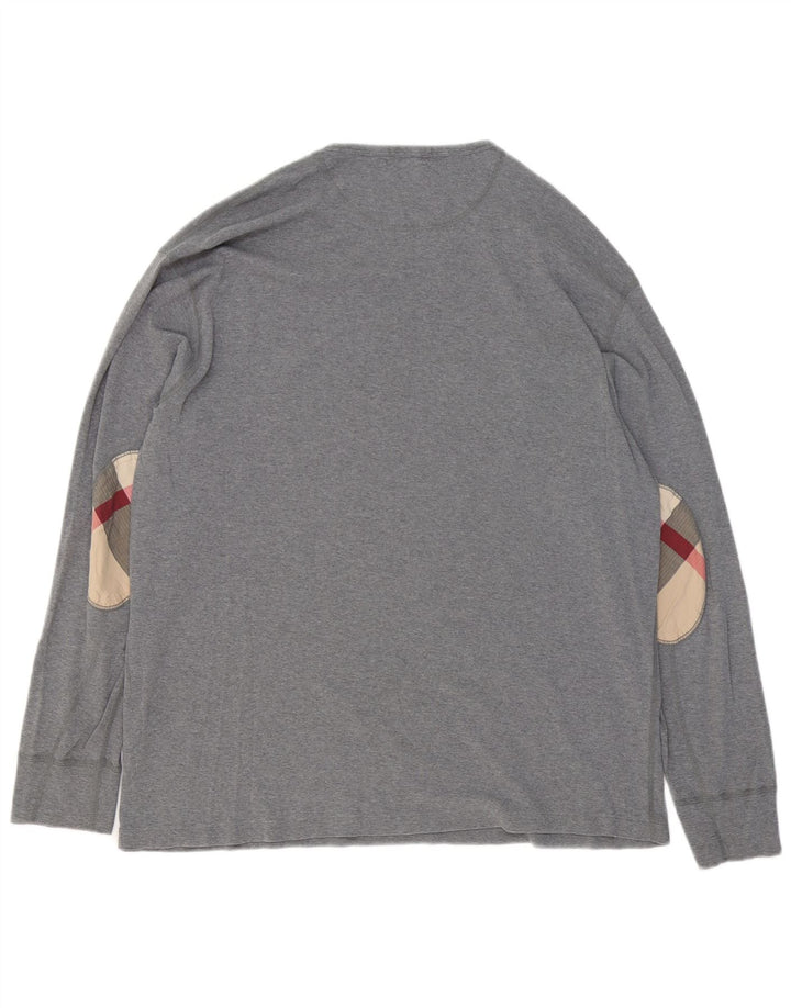 Burberry Uomo Top Manica Lunga 2XL Cotone Grigio