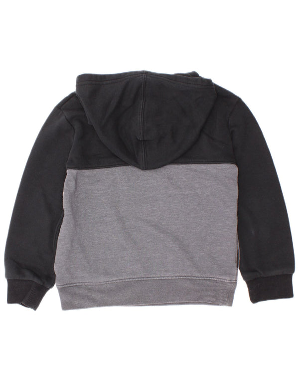 Felpa con cappuccio grafica da ragazzo Under Armour 4-5 anni in cotone color block nero