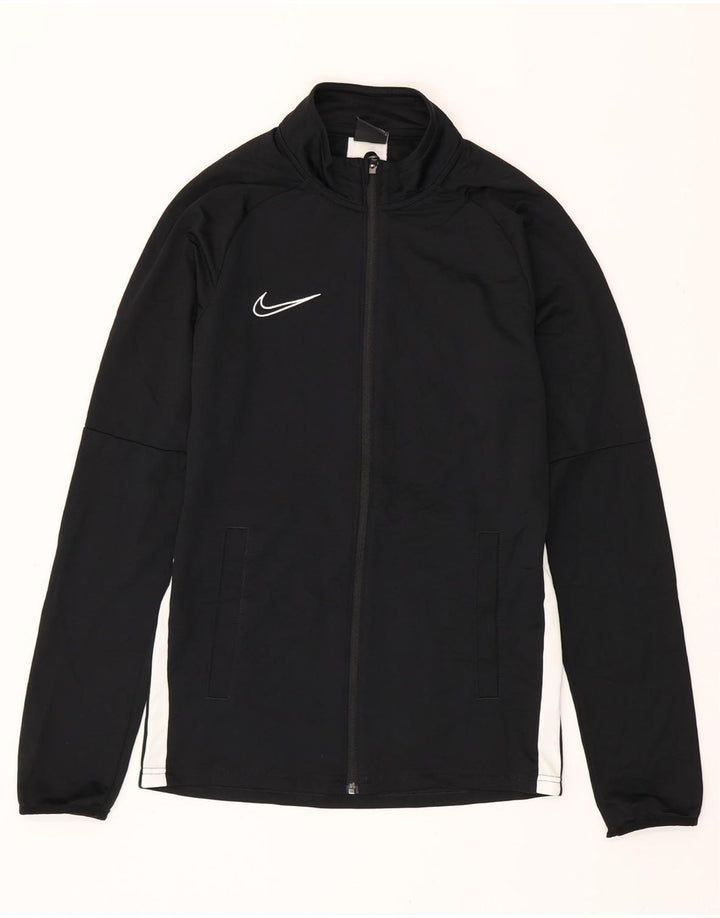 Giacca da tuta NIKE Dri Fit da uomo, piccola, in poliestere color block nero