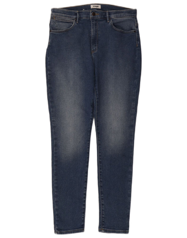 Jeans skinny a vita alta da donna Wrangler W31 L29 cotone blu