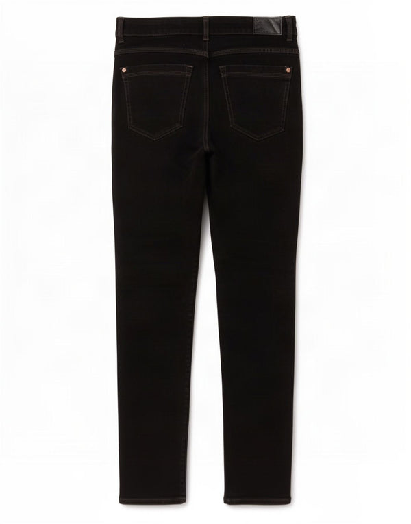 Jeans Marks & Spencer da donna Magic Slim UK 12 medio W28 L28 cotone nero