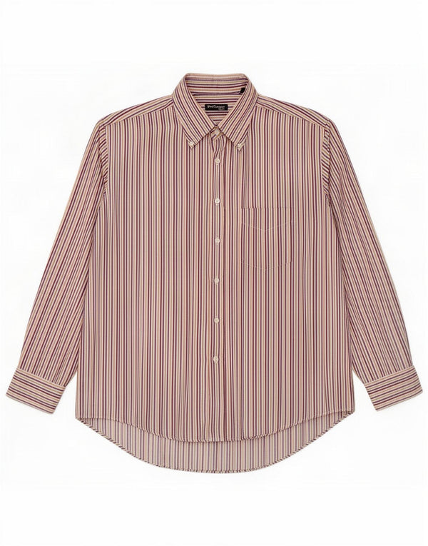 Camicia da uomo Best Company XL in cotone gessato multicolore