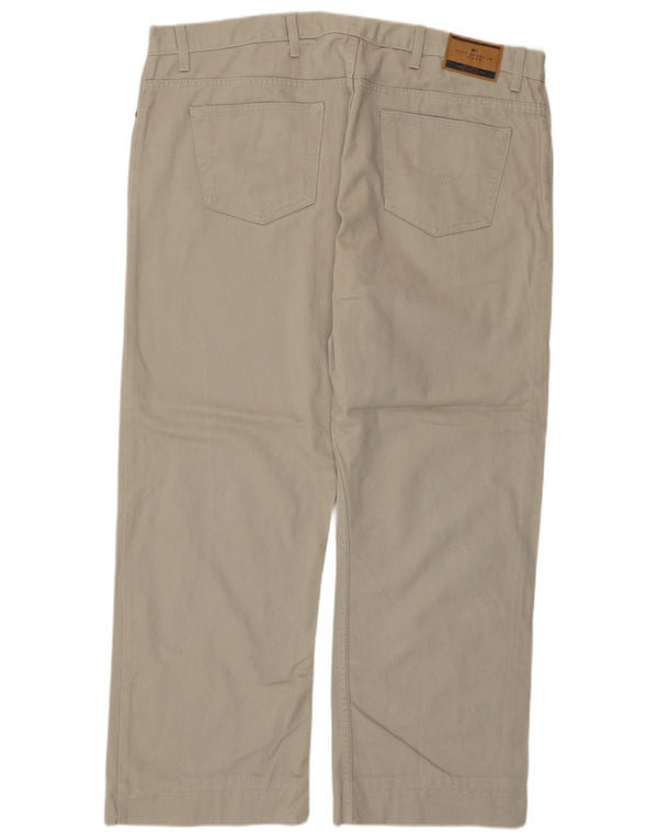 Pantaloni casual Marks & Spencer da uomo Blue Harbour W42 L27 cotone grigio