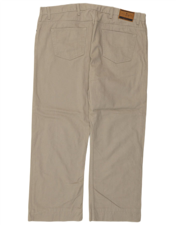 Pantaloni casual Marks & Spencer da uomo Blue Harbour W42 L27 cotone grigio