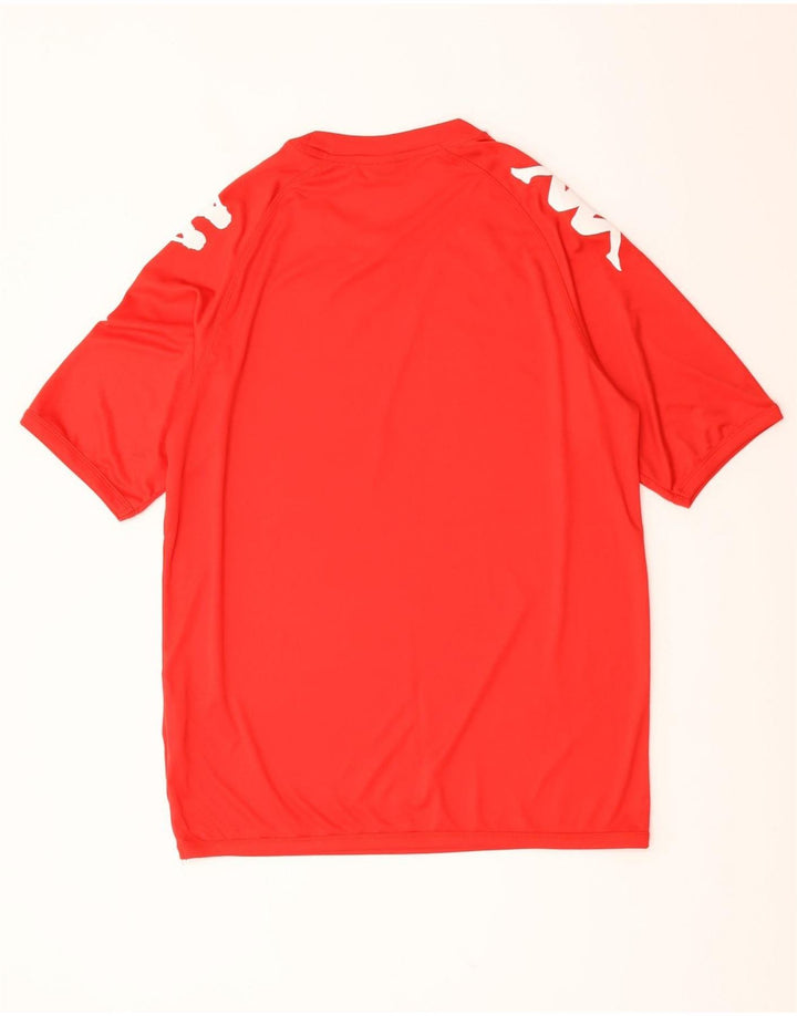T-shirt grafica da uomo Kappa Top grande rosso in poliestere
