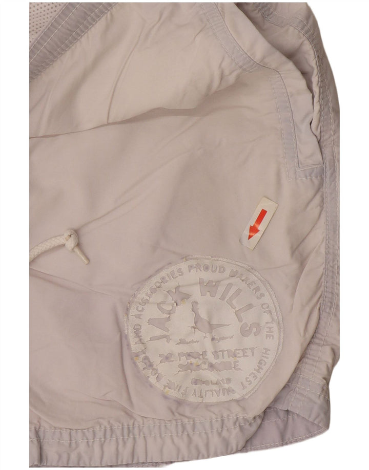 Pantaloncini da bagno grafici da uomo Jack Wills piccoli in cotone blu