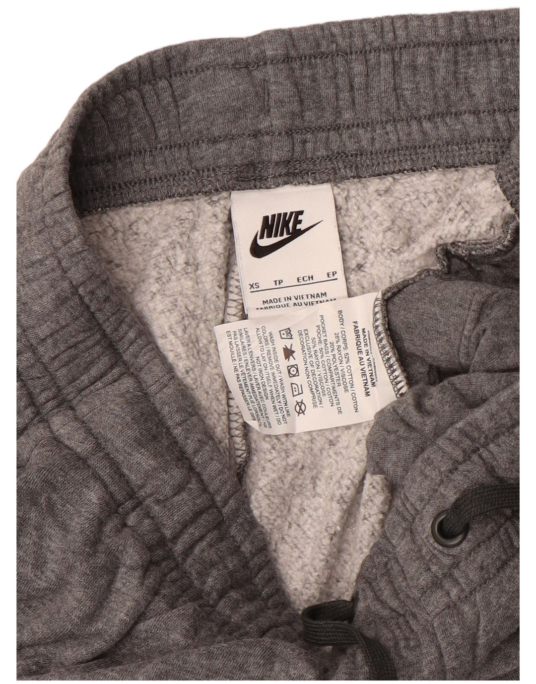 Pantaloni da tuta da donna NIKE UK 6 XS in cotone grigio