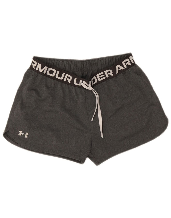 Pantaloncini sportivi Under Armour da ragazzo Heat Gear Graphic 11-12 anni Large Grigi