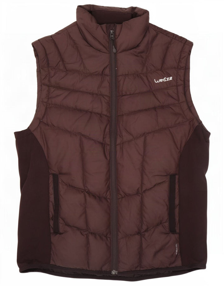 Gilet imbottito da uomo Wed Ze UK 38 Poliammide color block marrone medio