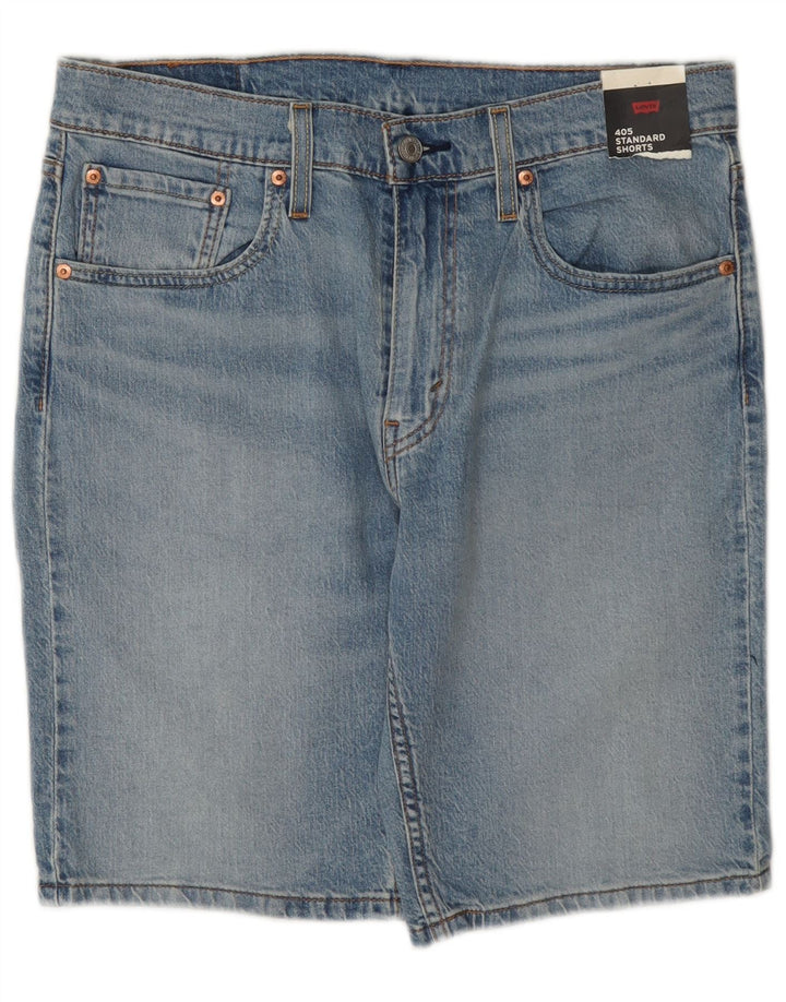 Pantaloncini di jeans Levi's 405 da uomo W32 in cotone blu medio