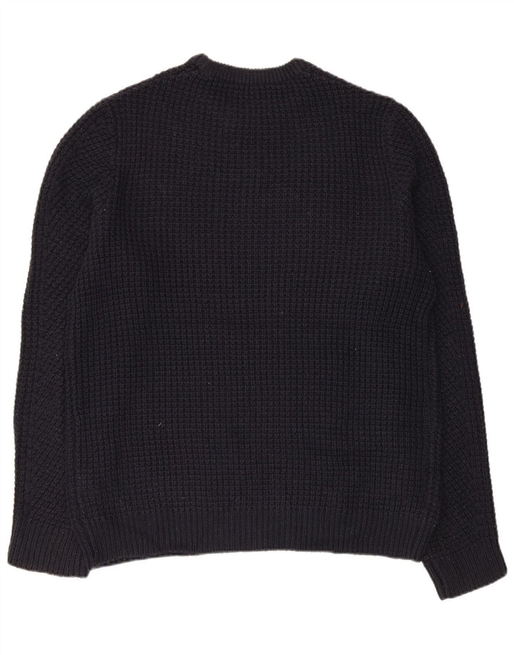 JACK & JONES Maglione maglione girocollo da uomo grande in cotone blu navy