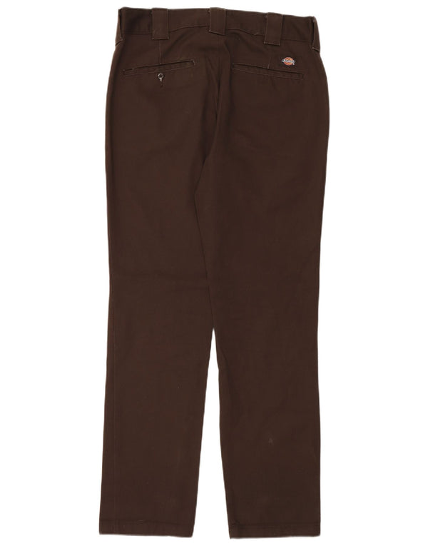 Pantaloni chino slim fit da uomo Dickies W32 L32 poliestere marrone