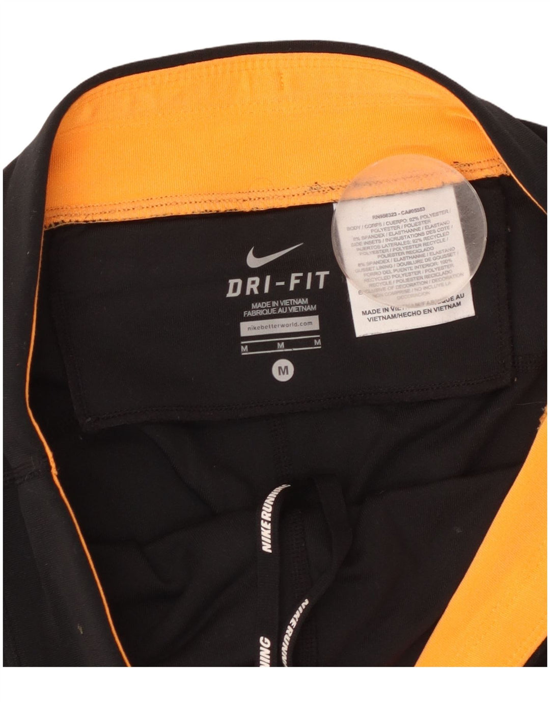 Leggings Capri Dri Fit da donna NIKE UK 14 Medium Black Colourblock